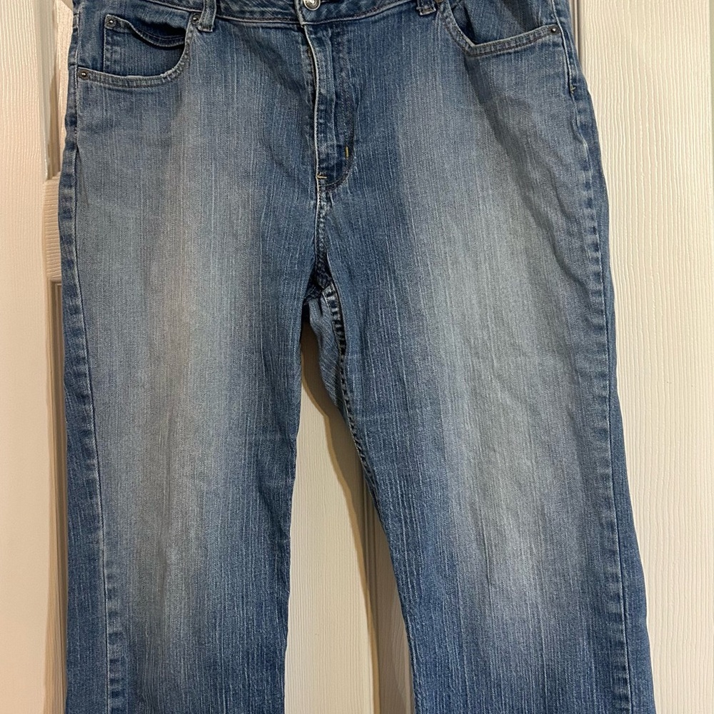 GAP Blue Ankle Cropped Jeans with Vintage Look